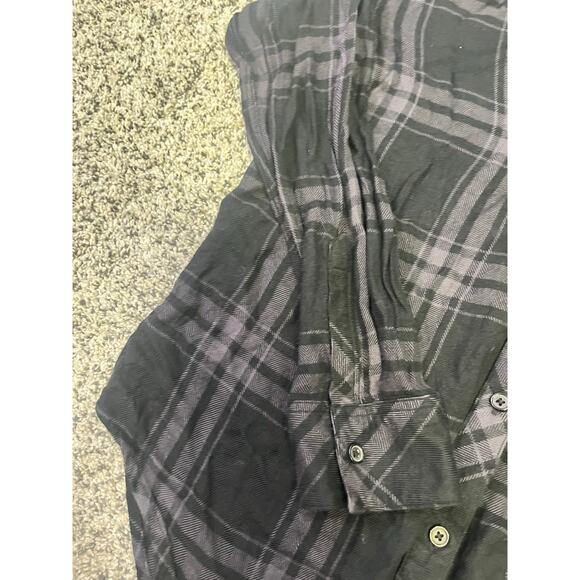 Rails Hunter Button-Up Shirt, Black Plaid Onyx Ash, Women's S, Western‎ Casual - Picture 5 of 11
